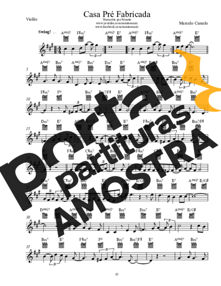 Marcelo Camelo  partitura para Violão