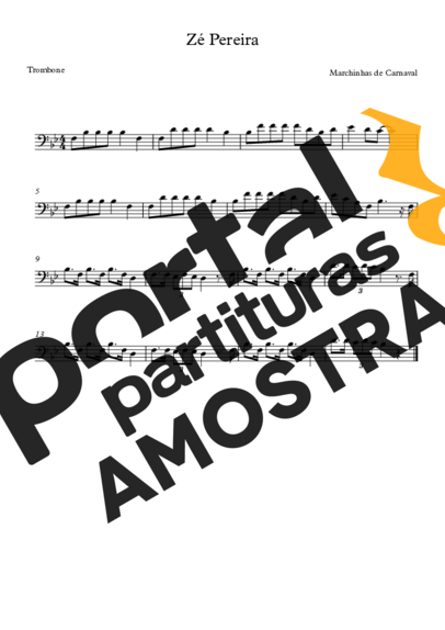 Marchinhas de Carnaval  partitura para Trombone
