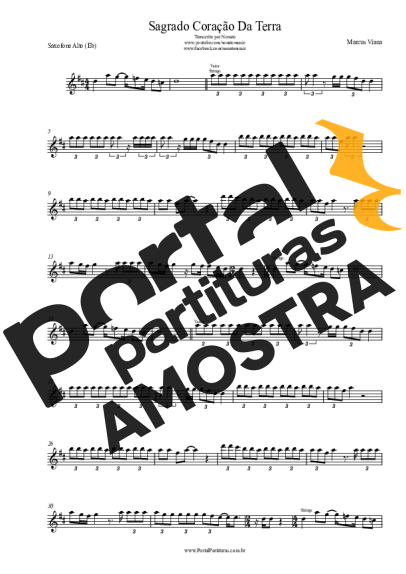 Marcus Viana  partitura para Saxofone Alto (Eb)