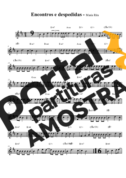Maria Rita  partitura para Saxofone Tenor Soprano (Bb)