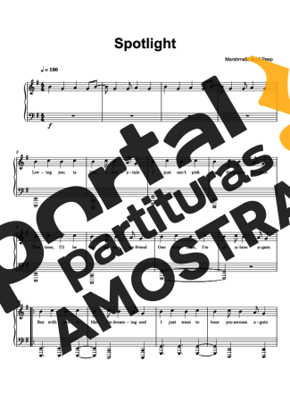 Marshmello Spotlight partitura para Piano