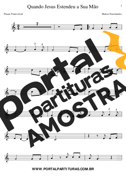 Mattos Nascimento  partitura para Flauta Transversal