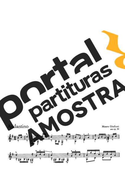 Mauro Giuliani  partitura para Violão