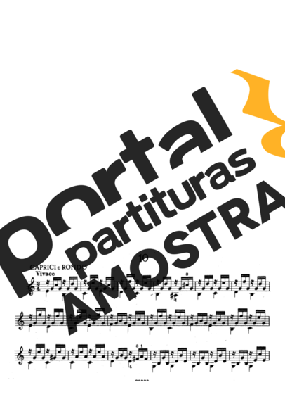 Mauro Giuliani Estudos Op 100 Nr 10 partitura para Violão