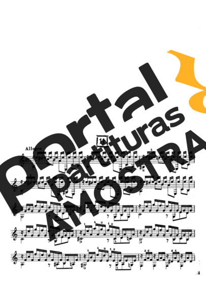 Mauro Giuliani Estudos Op 100 Nr 11 partitura para Violão