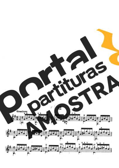 Mauro Giuliani Estudos Op 100 Nr 12 partitura para Violão