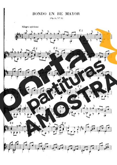 Mauro Giuliani  partitura para Violão
