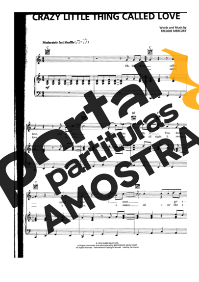 Michael Bublé Crazy Little Thing Called Love partitura para Piano