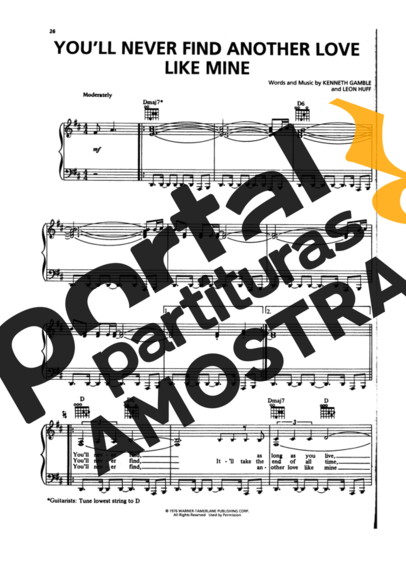 Michael Bublé Youll Never Find Another Love Like Mine partitura para Piano