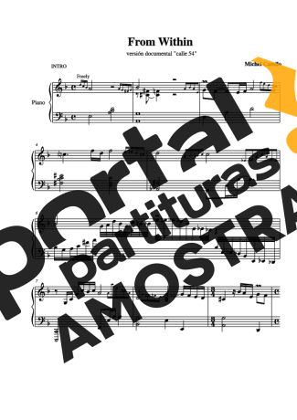 Michel Camilo From Within partitura para Piano