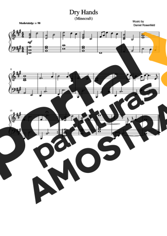 Minecraft  partitura para Piano