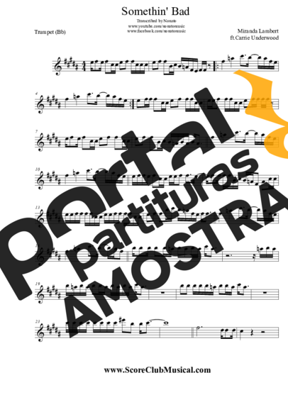 Miranda Lambert  partitura para Trompete