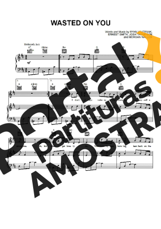 Morgan Wallen Wasted On You partitura para Piano