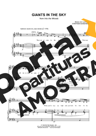 Movie Soundtracks (Temas de Filmes) Giants In The Sky partitura para Piano