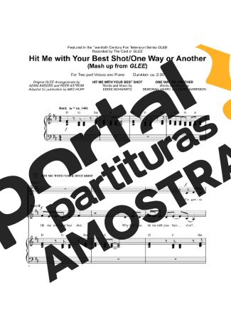 Movie Soundtracks (Temas de Filmes) Hit Me With Your Best Shot partitura para Piano