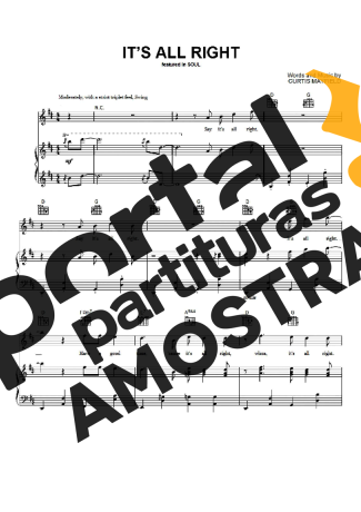 Movie Soundtracks (Temas de Filmes) It´s All Right partitura para Piano