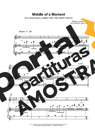 Movie Soundtracks (Temas de Filmes) Middle Of A Moment partitura para Piano