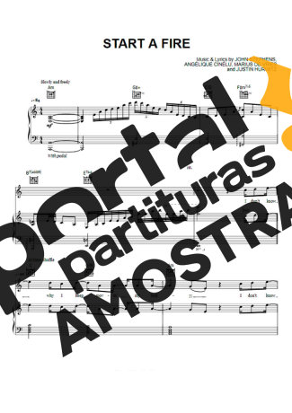 Movie Soundtracks (Temas de Filmes) Start A Fire partitura para Piano