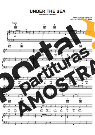 Movie Soundtracks (Temas de Filmes) Under The Sea partitura para Piano