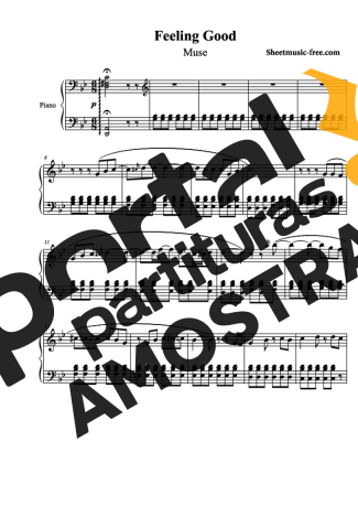 Muse Feeling Good partitura para Piano