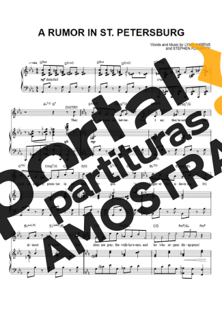 Musicals (Temas de Musicais) A Rumor In St Petersburg partitura para Piano