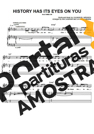 Musicals (Temas de Musicais) History Has Its Eyes On You partitura para Piano