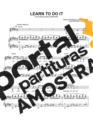 Musicals (Temas de Musicais) Learn To Do It partitura para Piano