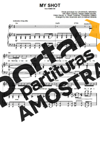 Musicals (Temas de Musicais) My Shot partitura para Piano