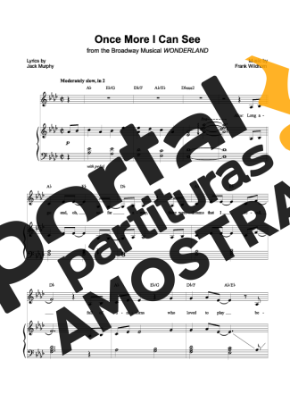 Musicals (Temas de Musicais) Once More I Can See partitura para Piano