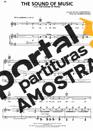 Musicals (Temas de Musicais) The Sound Of Music partitura para Piano