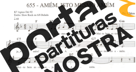 Catholic Church Music (Músicas Católicas) Amém Isto é Amém partitura para Teclado