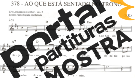 Catholic Church Music (Músicas Católicas) Ao Que Está Sentado no Trono partitura para Teclado