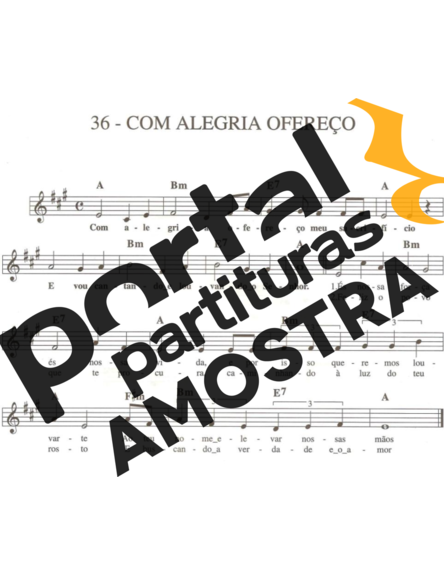 Catholic Church Music (Músicas Católicas) Com Alegria Ofereço partitura para Teclado