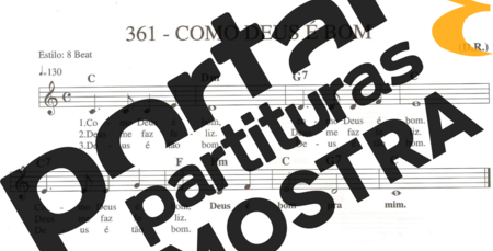 Catholic Church Music (Músicas Católicas) Como Deus é Bom partitura para Teclado