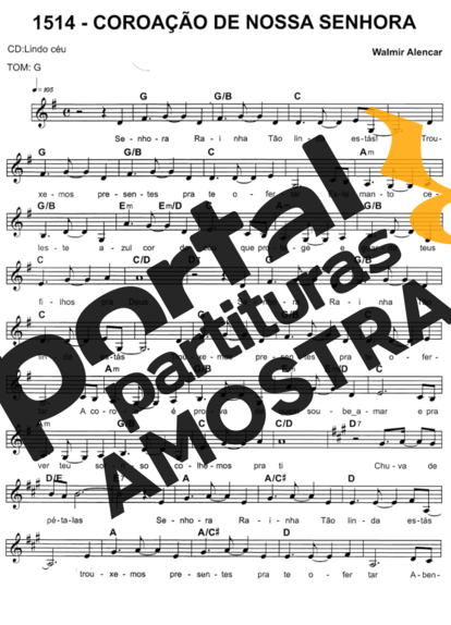 Catholic Church Music (Músicas Católicas) Coração De Nossa Senhora partitura para Teclado