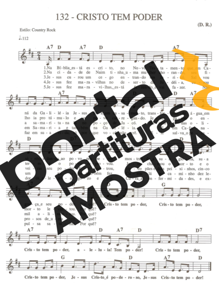 Catholic Church Music (Músicas Católicas) Cristo Tem Poder partitura para Teclado