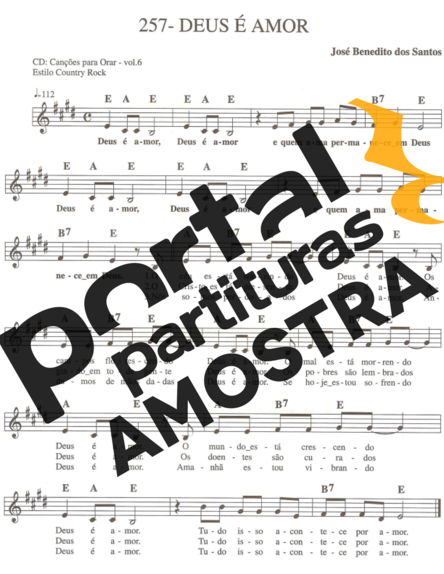Catholic Church Music (Músicas Católicas) Deus é Amor partitura para Teclado