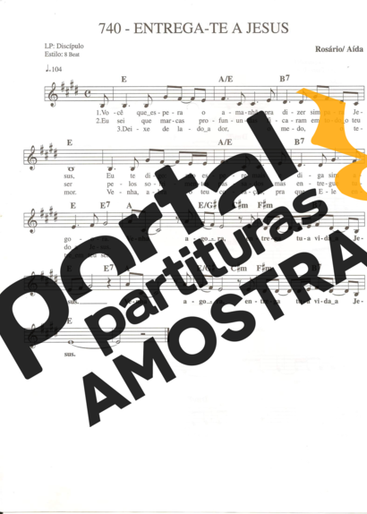 Catholic Church Music (Músicas Católicas) Entrega-te a Jesus partitura para Teclado