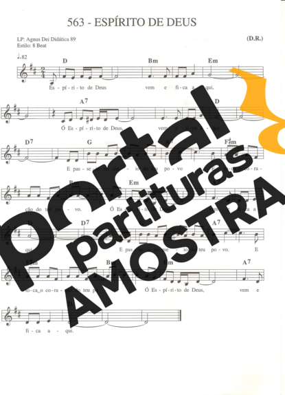 Catholic Church Music (Músicas Católicas) Espírito de Deus partitura para Teclado