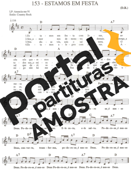 Catholic Church Music (Músicas Católicas) Estamos em Festa partitura para Teclado