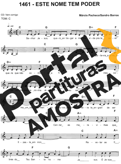 Catholic Church Music (Músicas Católicas) Este Nome Tem Poder partitura para Teclado