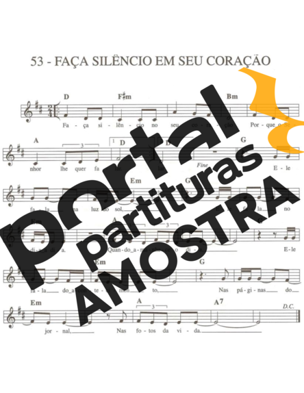 Catholic Church Music (Músicas Católicas) Faça Silêncio Em Seu Coração partitura para Teclado