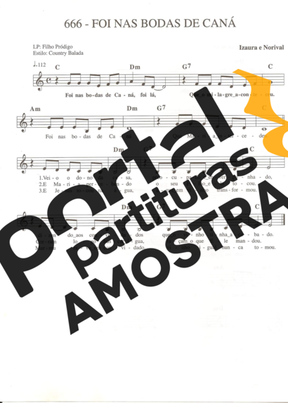 Catholic Church Music (Músicas Católicas) Foi Nas Bodas de Caná partitura para Teclado