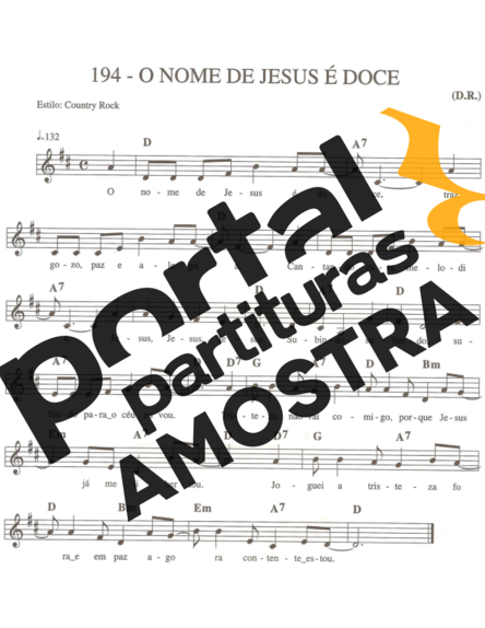 Catholic Church Music (Músicas Católicas) O Nome De Jesus É Doce partitura para Teclado