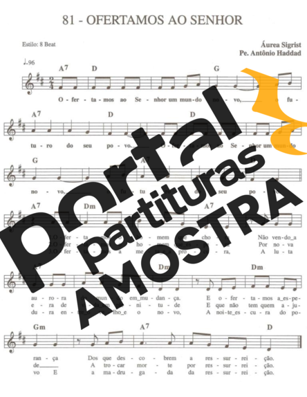 Catholic Church Music (Músicas Católicas) Ofertamos ao Senhor partitura para Teclado