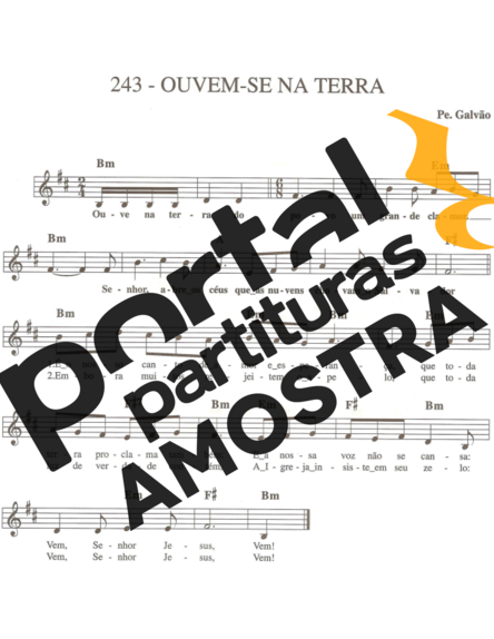 Catholic Church Music (Músicas Católicas) Ouvem-se na Terra partitura para Teclado