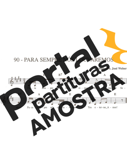 Catholic Church Music (Músicas Católicas) Para Sempre Nós Louvaremos partitura para Teclado
