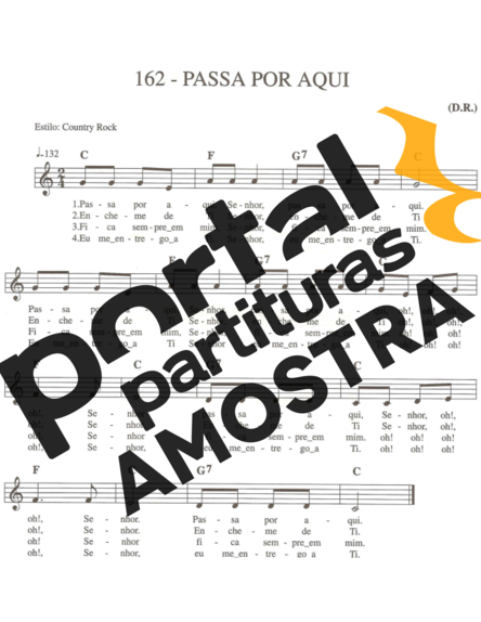 Catholic Church Music (Músicas Católicas) Passa Por Aqui partitura para Teclado