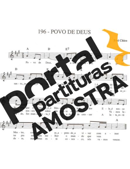 Catholic Church Music (Músicas Católicas) Povo De Deus partitura para Teclado