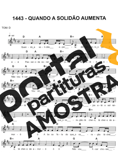Catholic Church Music (Músicas Católicas) Quando A Solidão Aumenta partitura para Teclado